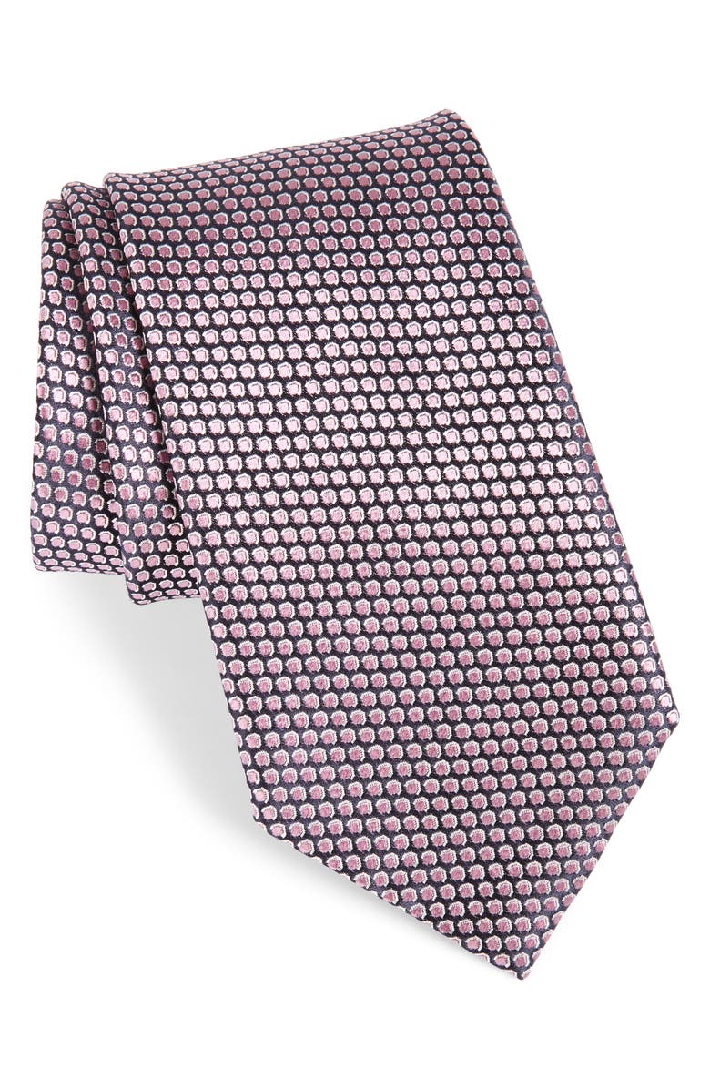 ZEGNA Ermenegildo Zegna Geometric Silk Tie, Main, color, 