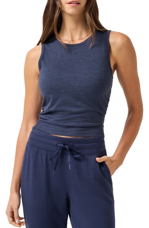 Skyline Ruched Jersey Tank