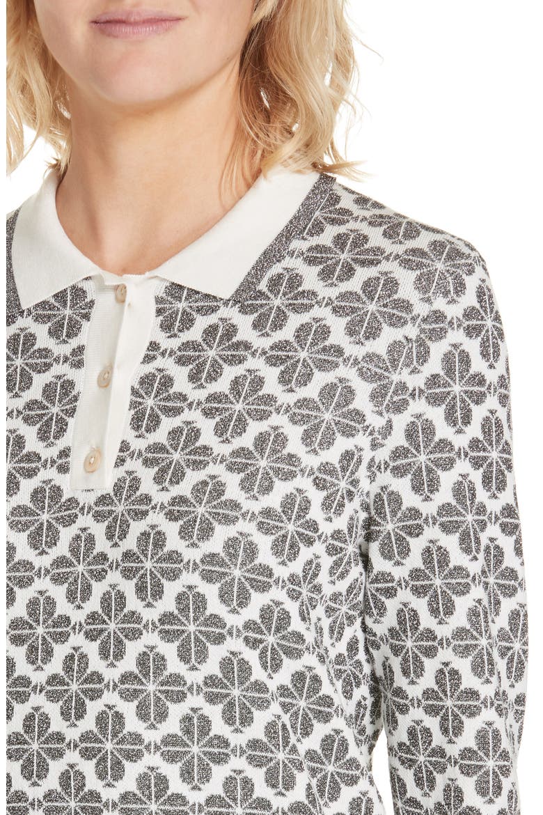 floral spade sweater, Alternate, color, BLACK