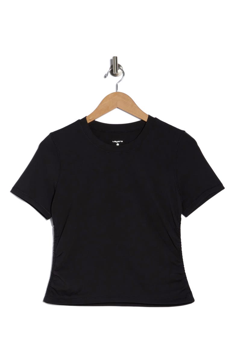 LAYER 8 Modern Flex Activewear T-Shirt, Alternate, color, Rich Black