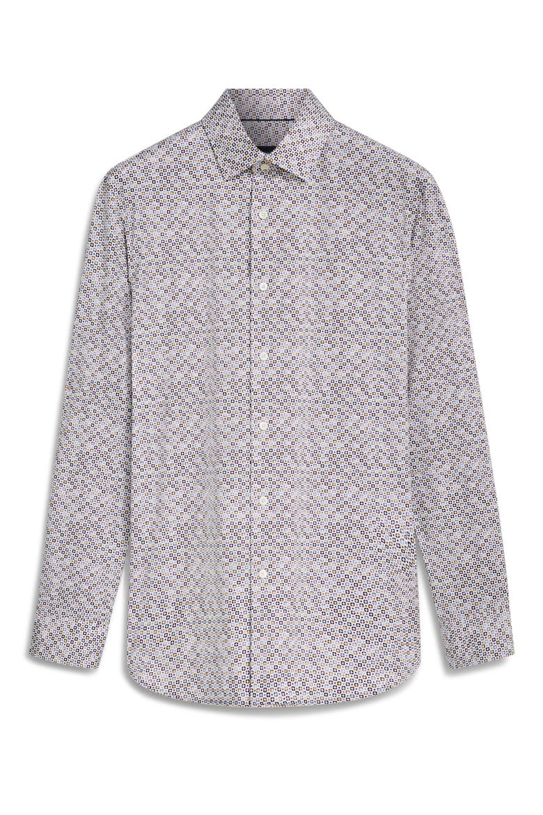 OoohCotton® James Geo Print Button-Up Shirt, Alternate, color, LAVENDER