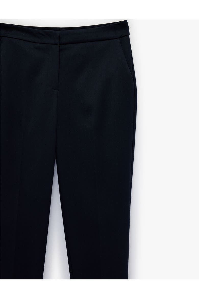 Slim Fit High Rise Trousers, Alternate, color, NAVY