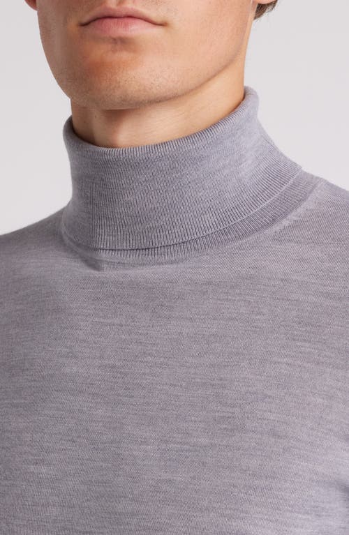 Theory Merino Wool Blend Turtleneck Sweater In Gold