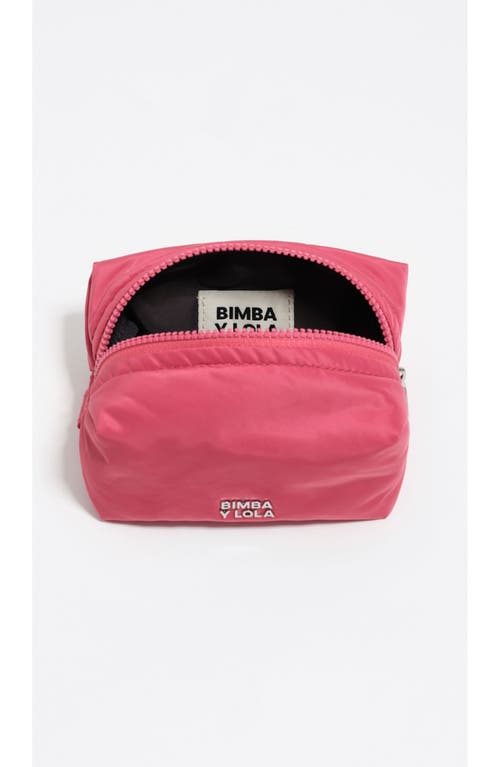 Bimba Y Lola Small Nylon Make-up Case In Pink