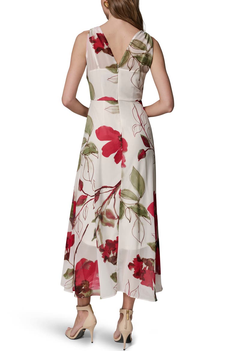 Print Sleeveless High-Low Maxi Dress, Alternate, color, AZALEA MULTI