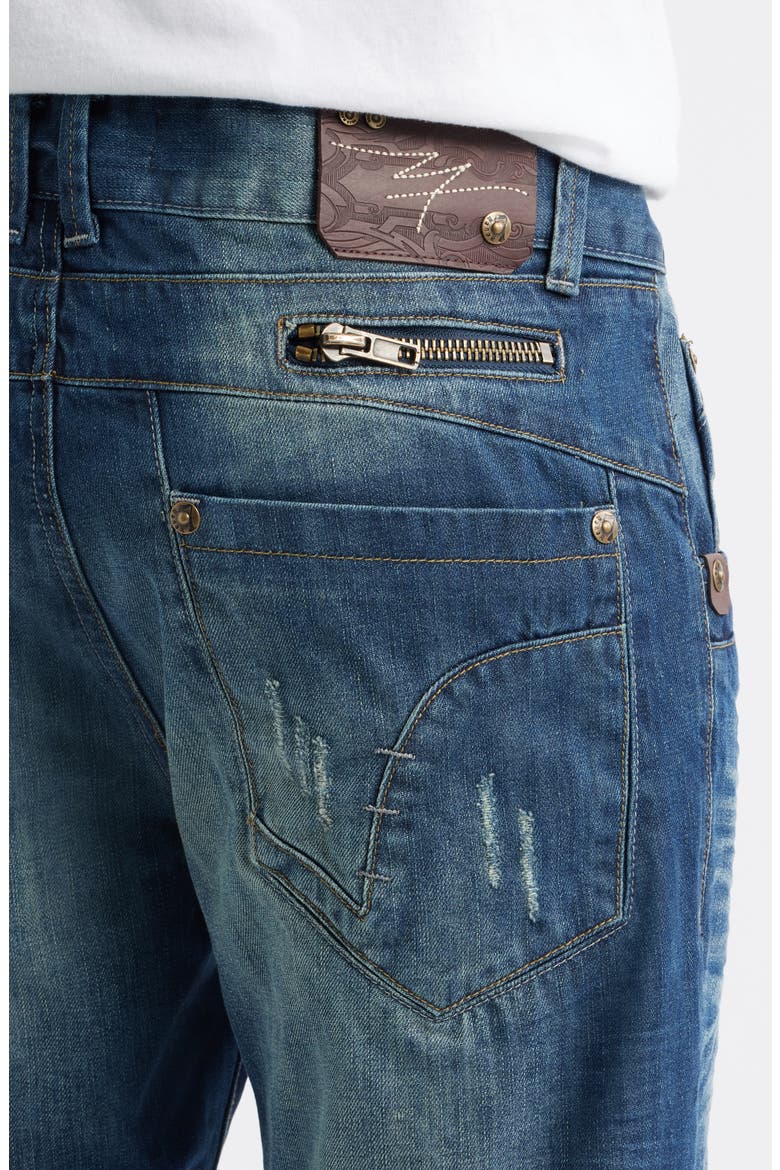 Relaxed Bootcut Jeans, Alternate, color, BLUE