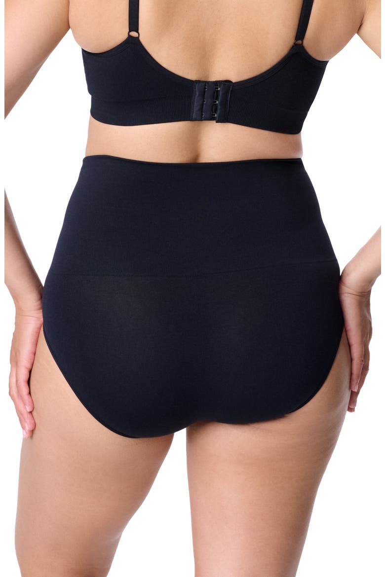 Motherhood Women's Maternity Seamless Postpartum Shaper Panty with Belly Support, 2-Pack, Alternate, color, Black and Oat