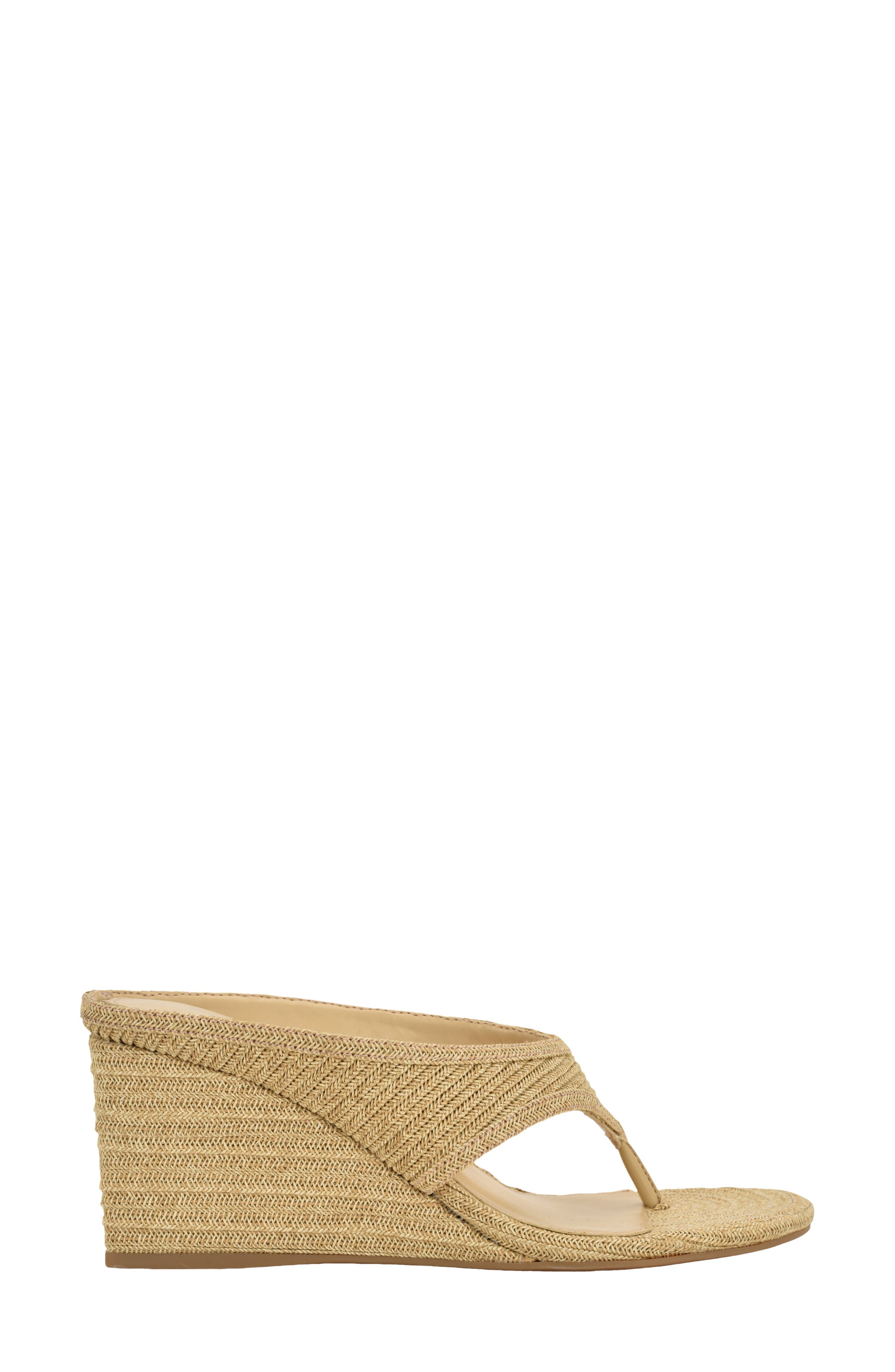 Calvin Klein Marcheli Wedge Sandal, Alternate, color, Raffia