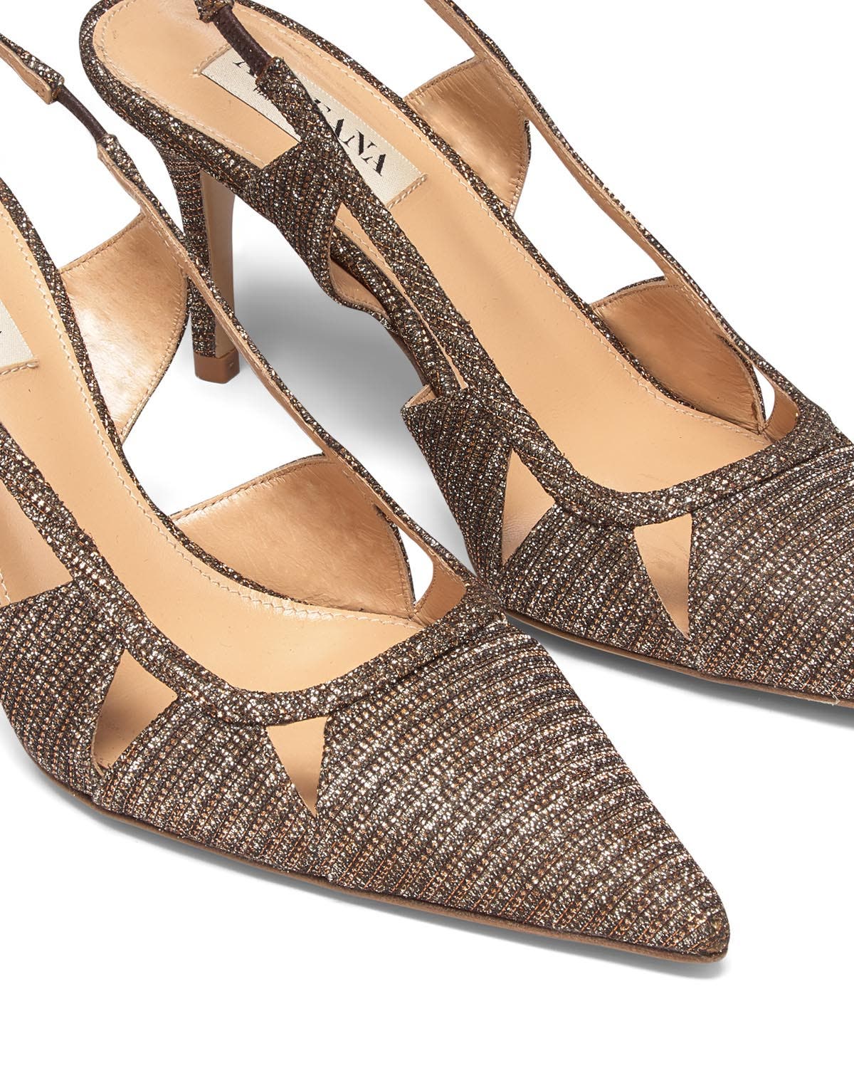 Savona 75 Slingback Pump Glitter, Alternate, color, Camel