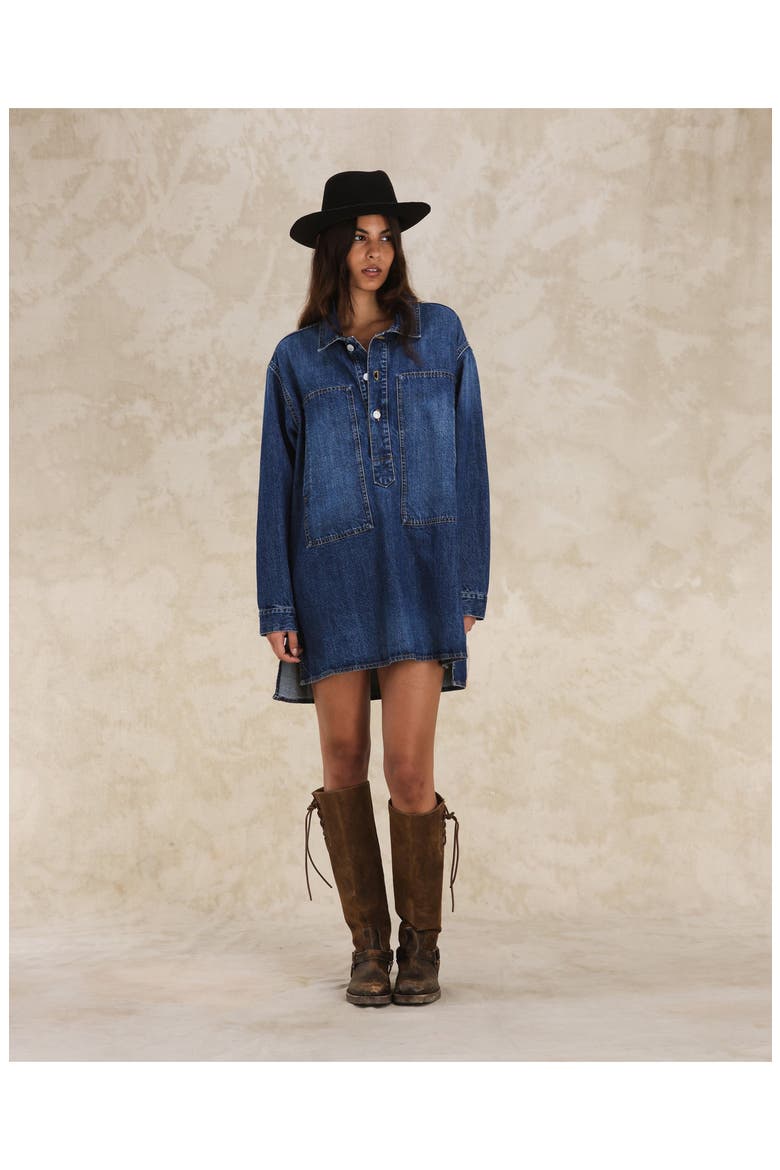 Fuegodress Custom Wash Denim Dress, Alternate, color, D360
