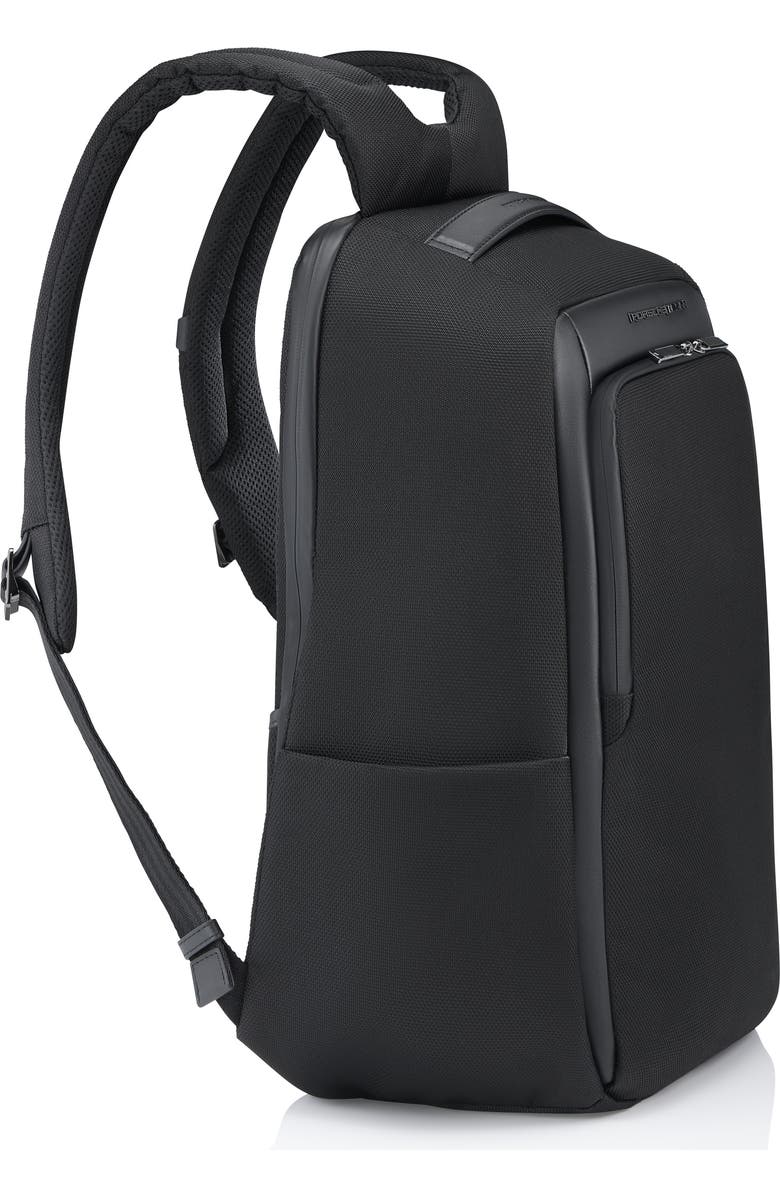 Porsche Design Roadster Medium Water Resistant Nylon & Leather Backpack, Alternate, color,
