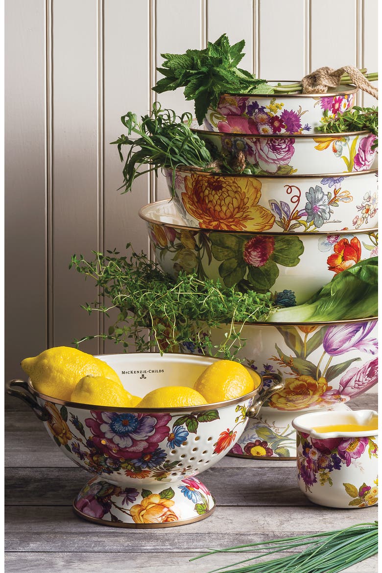 Flower Market Large Colander, Alternate, color, MULTI