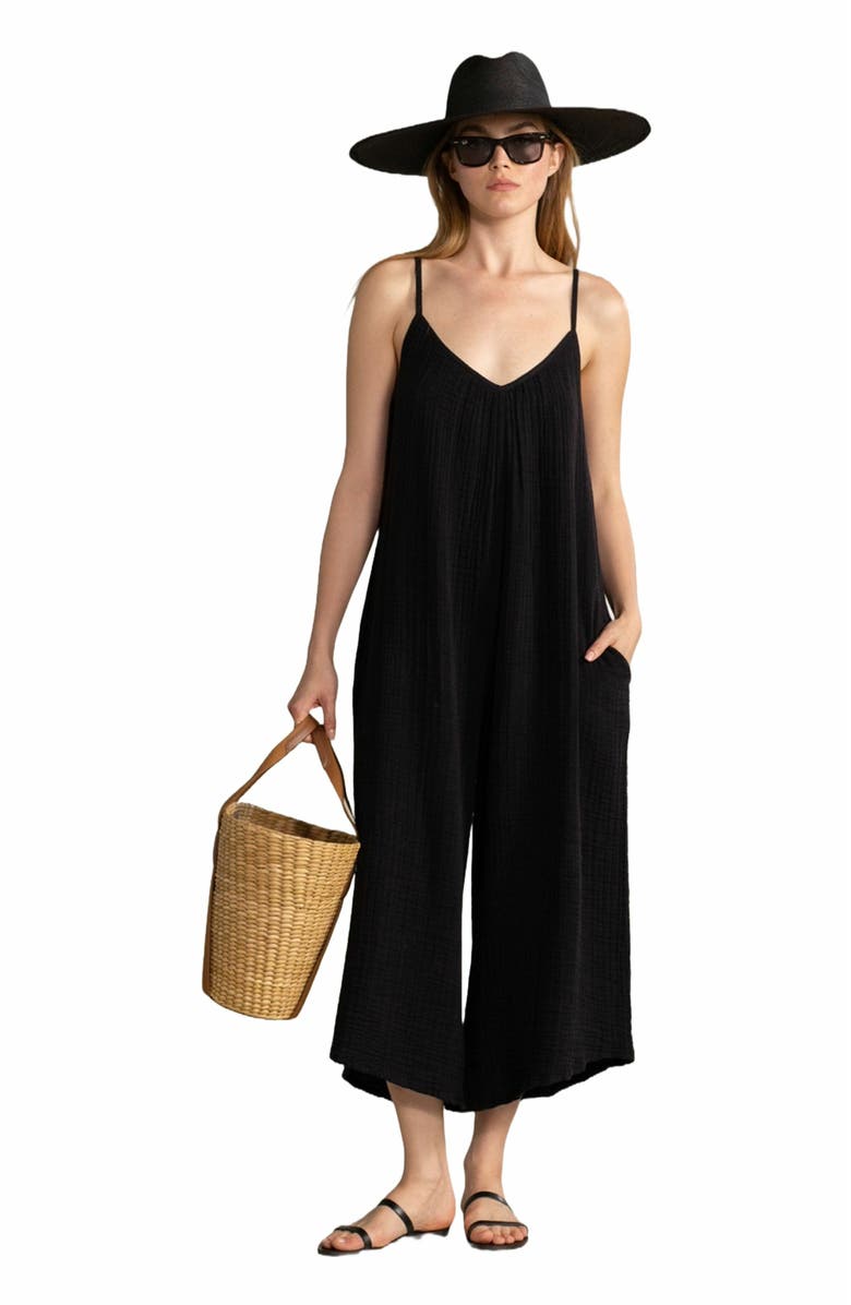 Gottex Beach Life RESORT SWIM COVER UP LONG JUMPSUIT, Main, color, 