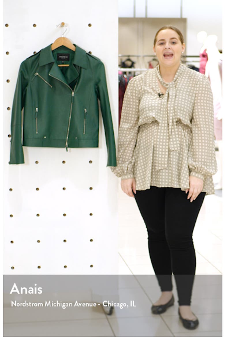 Bernice Leather Moto Jacket video