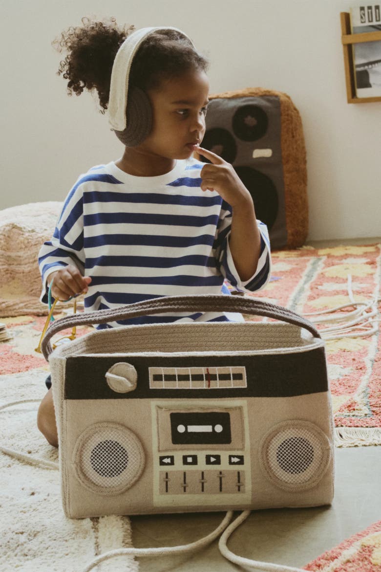 Basket Boombox, Alternate, color, New grey, Dark grey, White