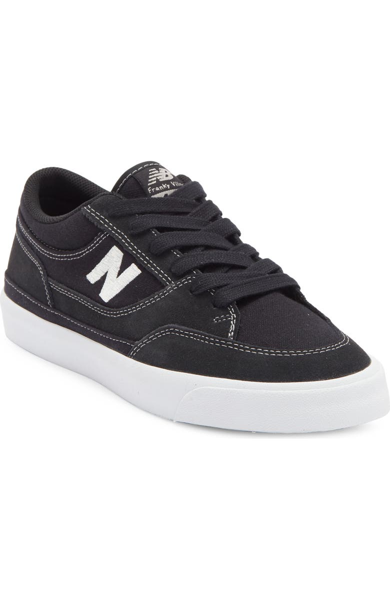New Balance 417 Low Top Sneaker, Main, color, Black/ White