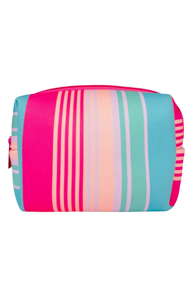 MYTAGALONGS Mini Cosmetics Case, Main, color, Sienna Stripe