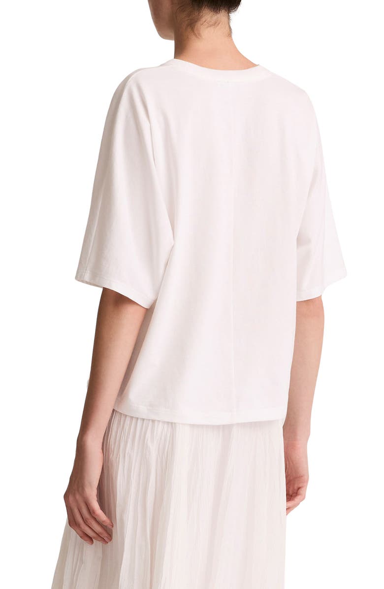 Vince Dolman Sleeve Cotton T-Shirt, Alternate, color, Optic White