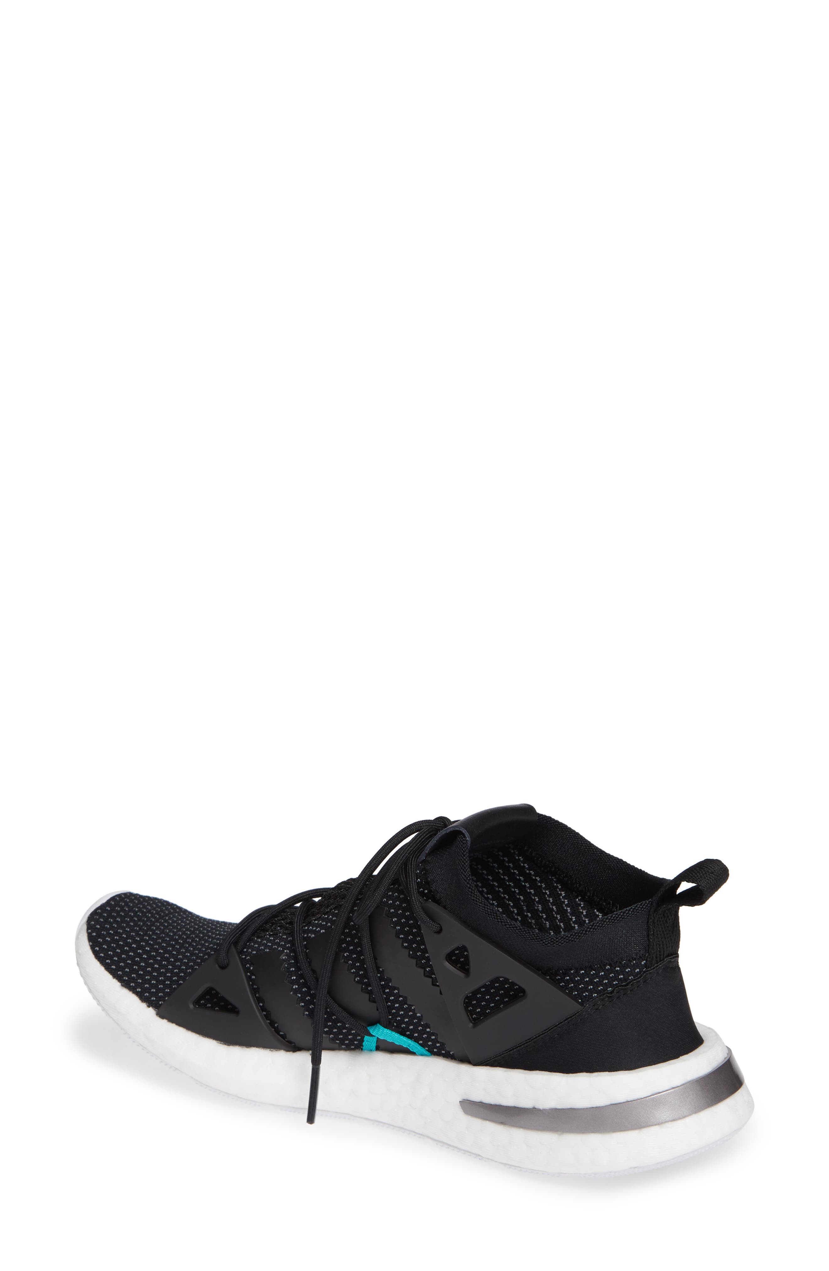 Arkyn Sneaker, Alternate, color, BLACK/ BLACK/ WHITE