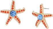 Betsey Johnson Pavé Starfish Stud Earrings