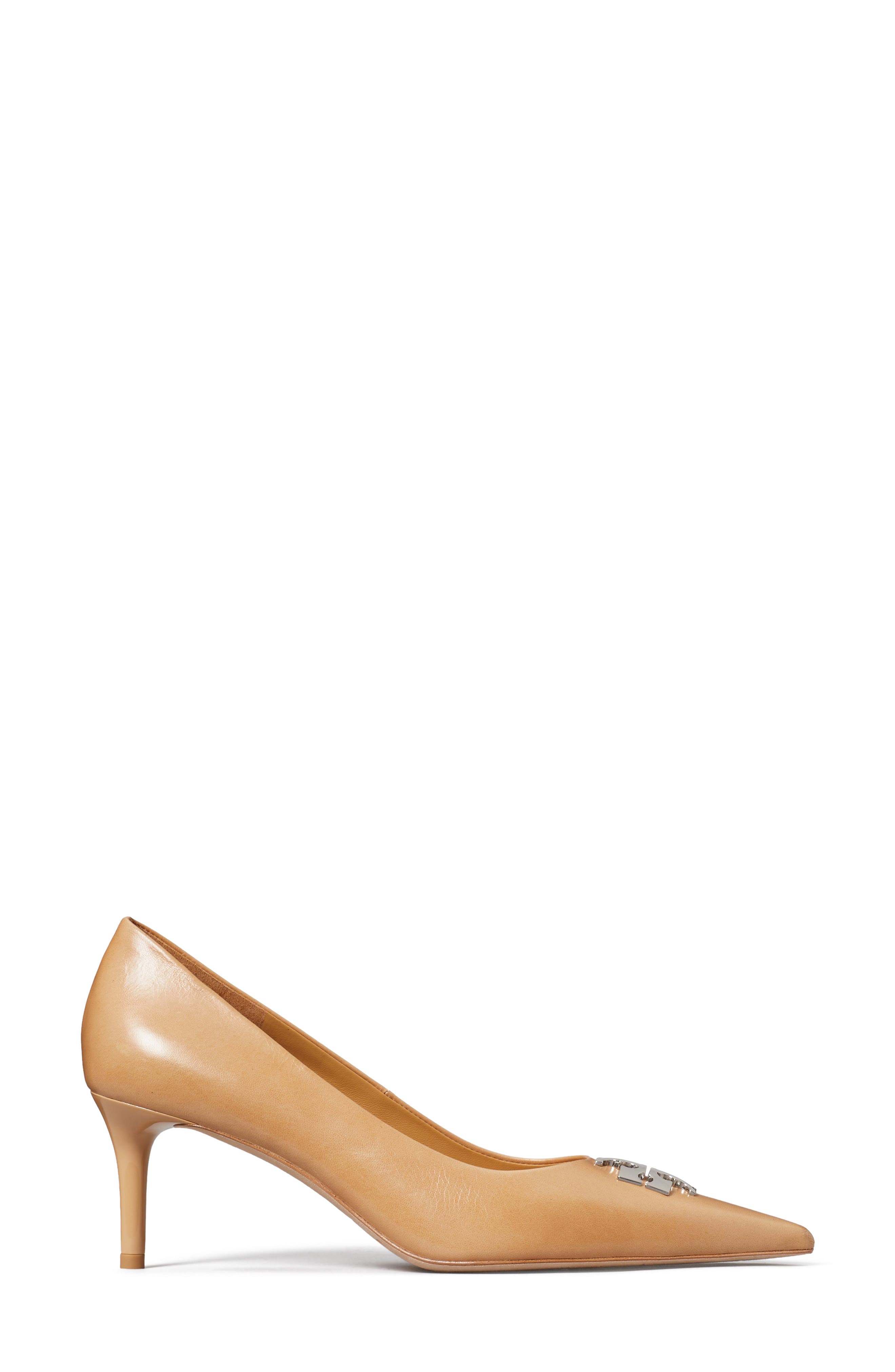 Charlie Leather Pump, Alternate, color, HONEYCOMB TAN / SILVER