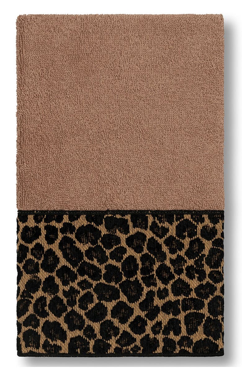 Linum Home Textiles Spots 3-Piece Embellished Towel - Latte, Alternate, color, Latte