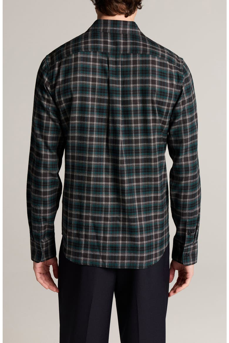 Strecker Plaid Cotton Long Sleeve Shirt, Alternate, color, DK VERDUGO COMBO