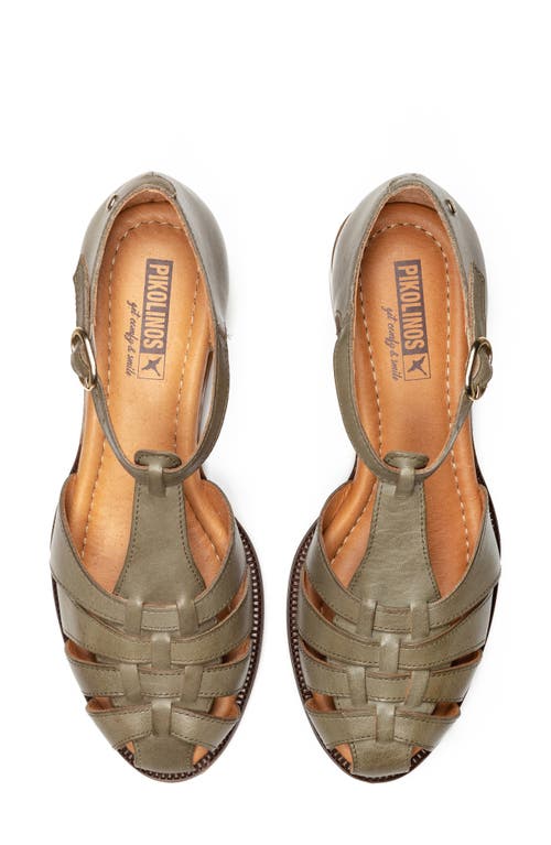 Pikolinos Valencia T-strap Sandal In Sage