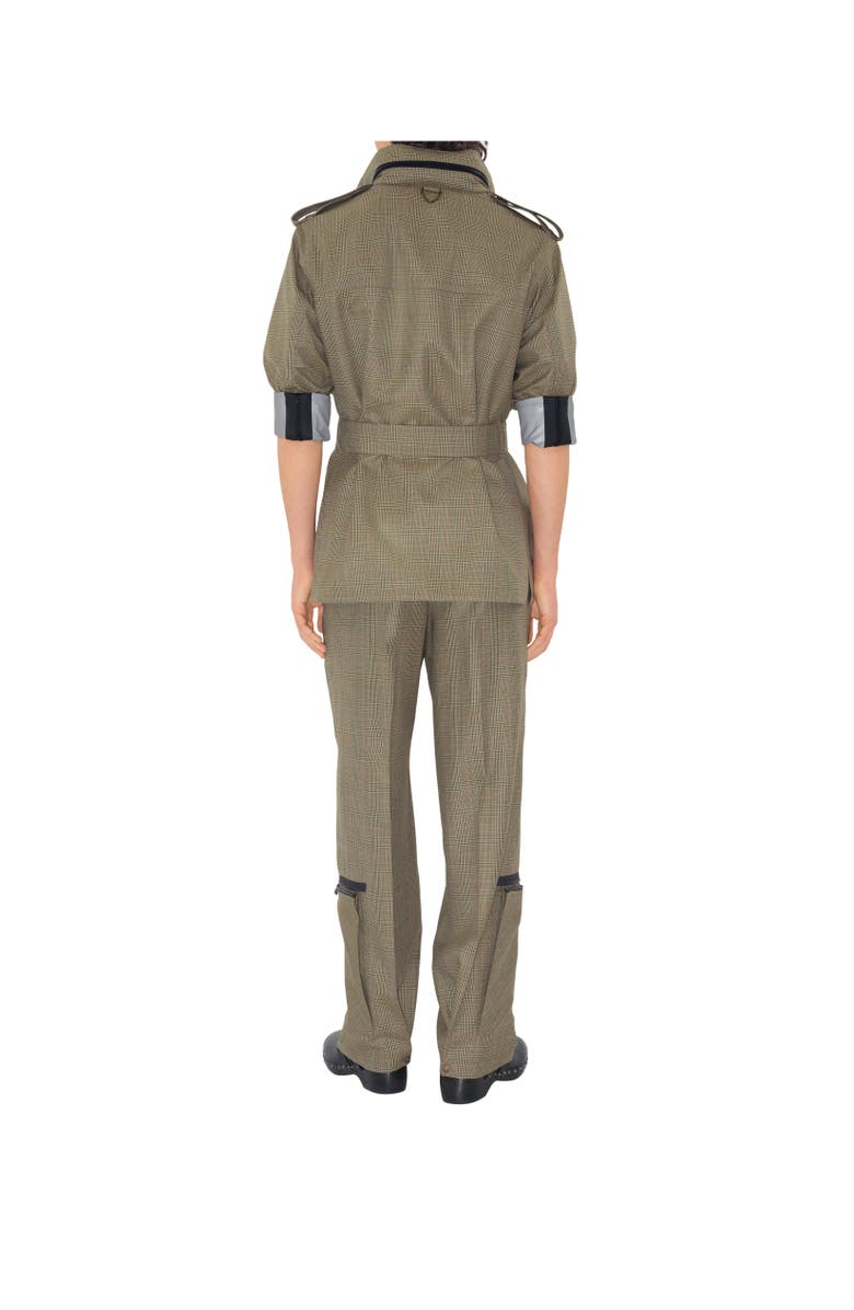 Burberry Check Wool Trousers, Alternate, color, Loch/Bliss