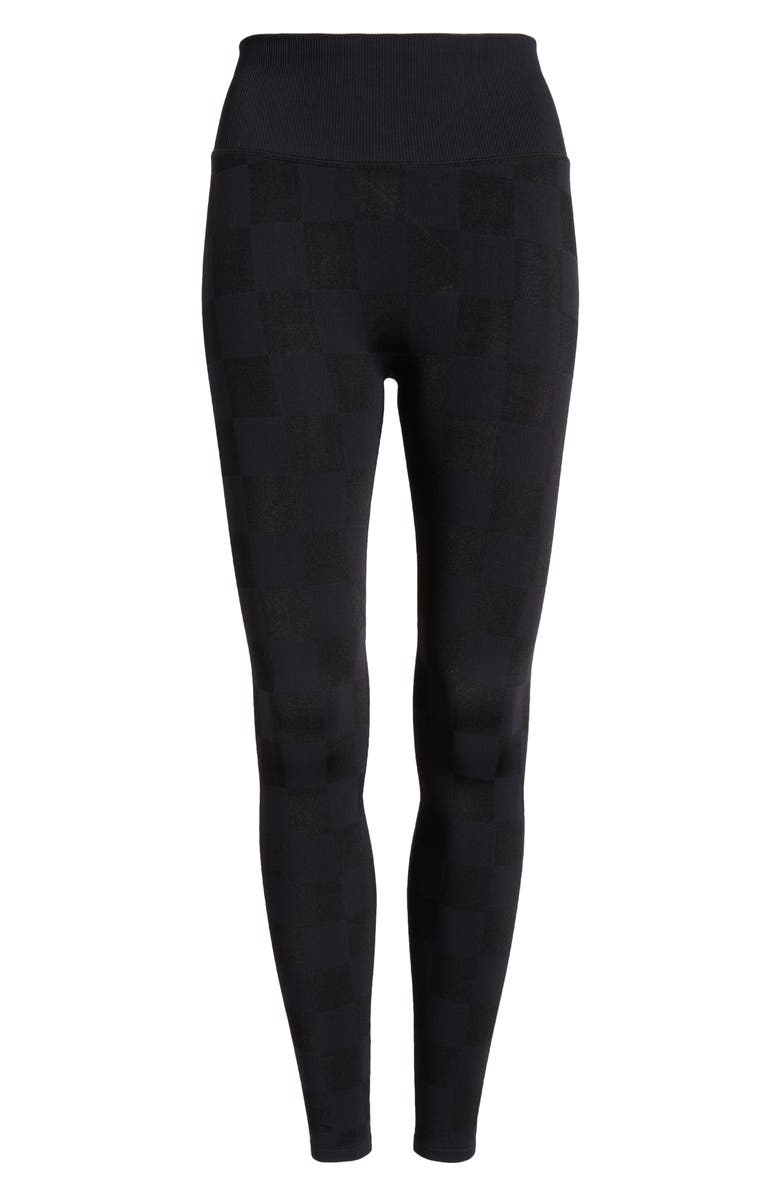 Good American Checker Clean Seam High Waist Leggings, Alternate, color,