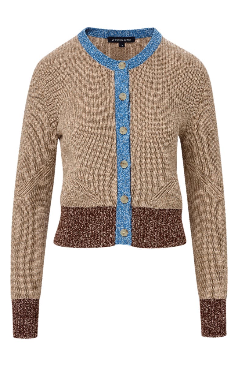 Veronica Beard Ibra Merino Wool & Cotton Cardigan, Alternate, color, 