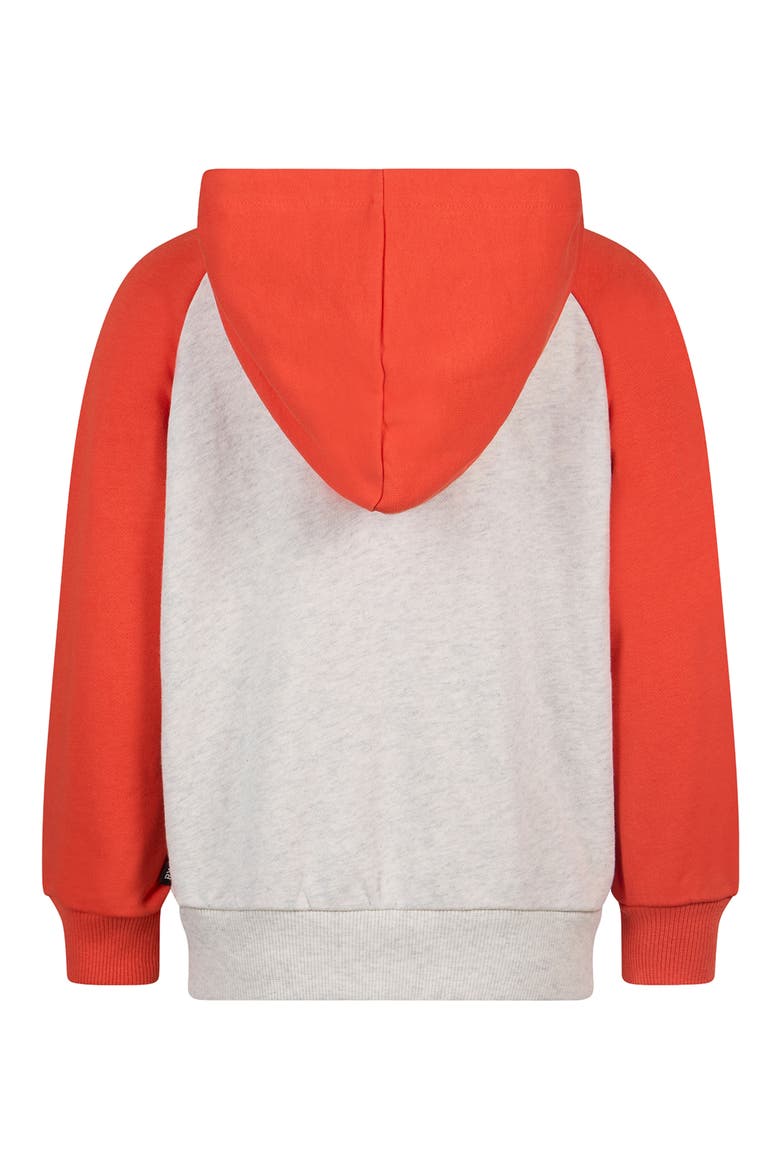 Kids' Graphic Raglan Hoodie, Alternate, color, GREY MARLE