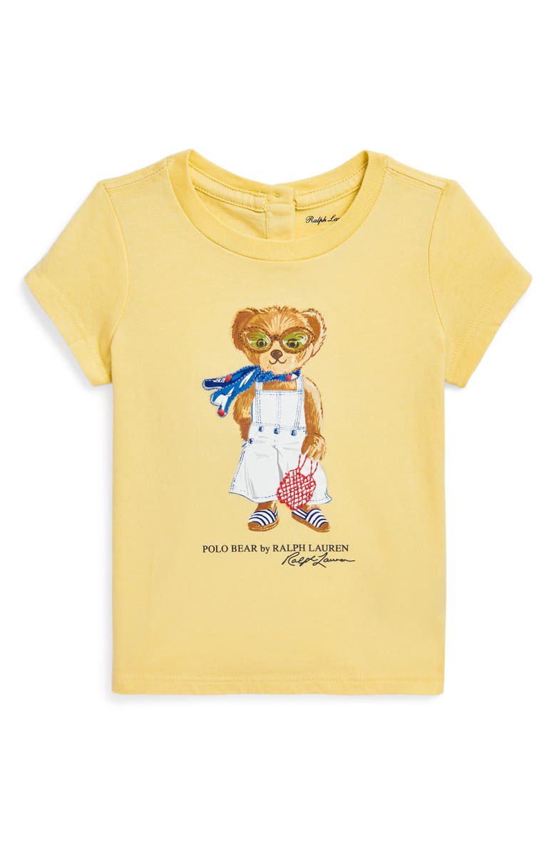 Ralph Lauren Polo Bear Embroidered Graphic T-Shirt, Main, color, 
