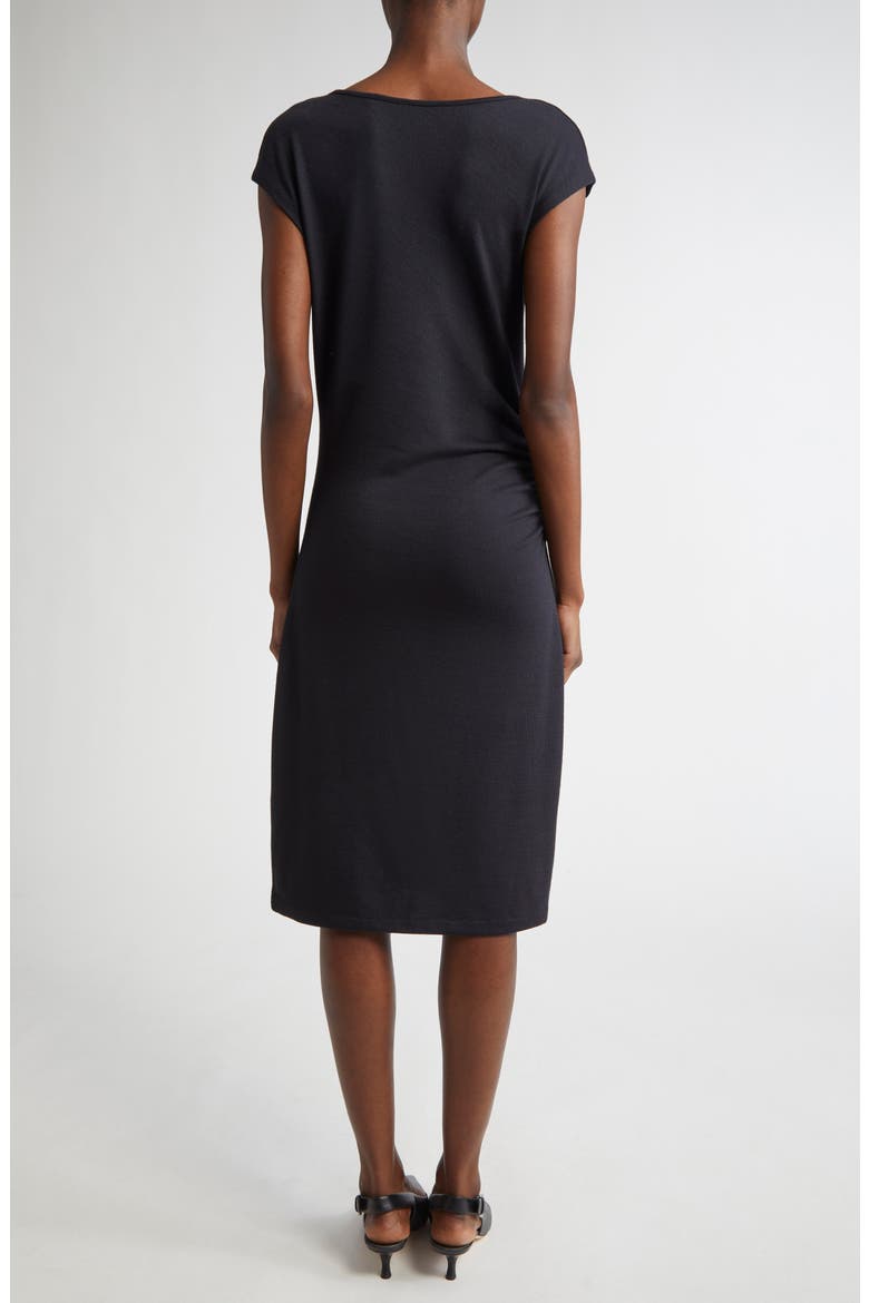 Cowl Neck Side Ruched Knit Dress, Alternate, color, COASTAL BLUE