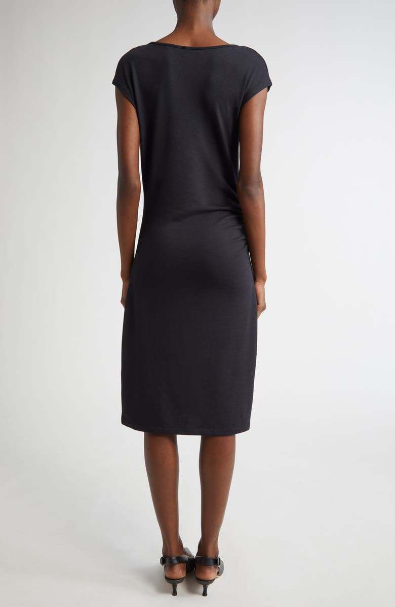 Vince Cowl Neck Side Ruched Knit Dress, Alternate, color, Coastal Blue