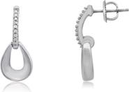 The Lovery Fine Jewelry Diamond Pear Screw Back Drop Earrings