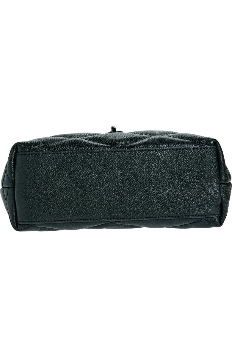 Rebecca Minkoff Edie Leather Top Handle Satchel, Alternate, color, Black