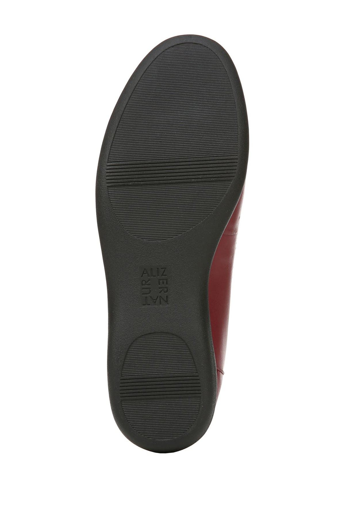 Flexy Leather Flat - Wide Width Available, Alternate, color, RED