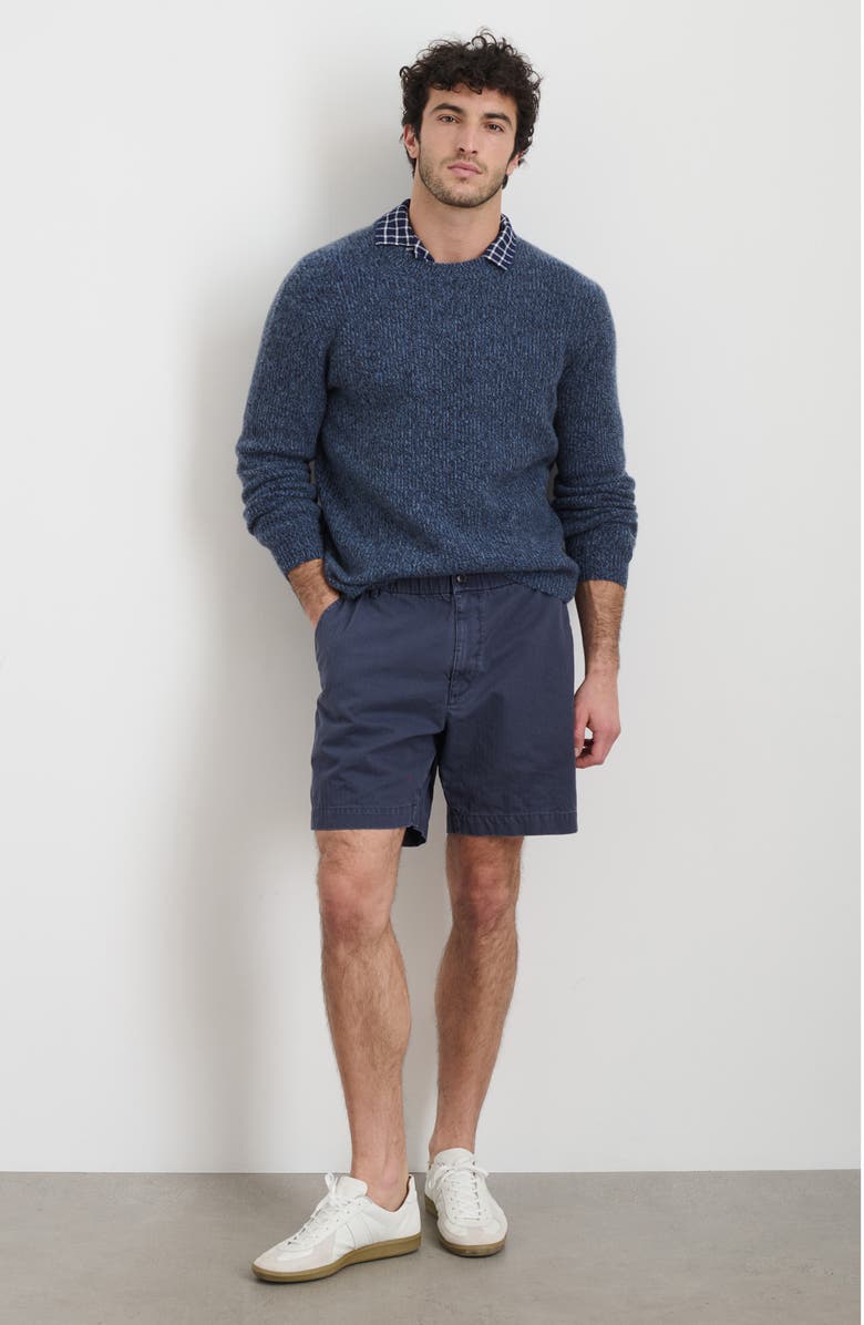 Alex Mill Pull-On Cotton Shorts, Alternate, color, Navy