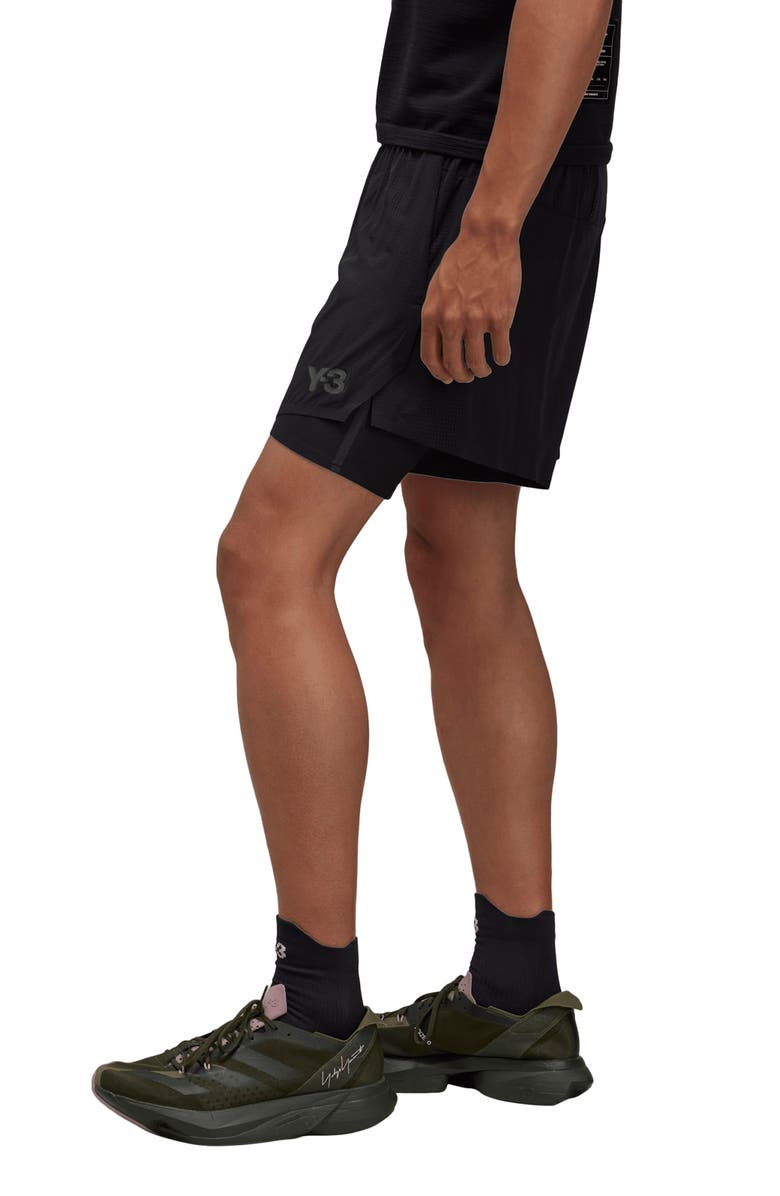 Y-3 2-in-1 Running Shorts, Alternate, color, 