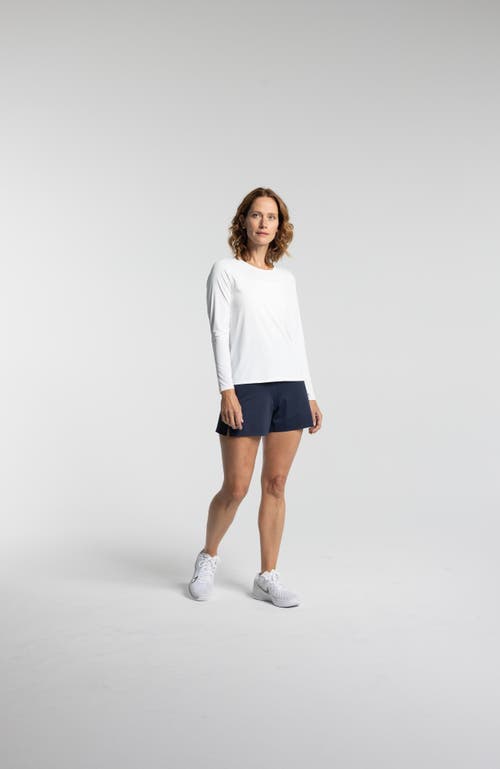 Avi Rally Pickleball Long Sleeve In White Lotus