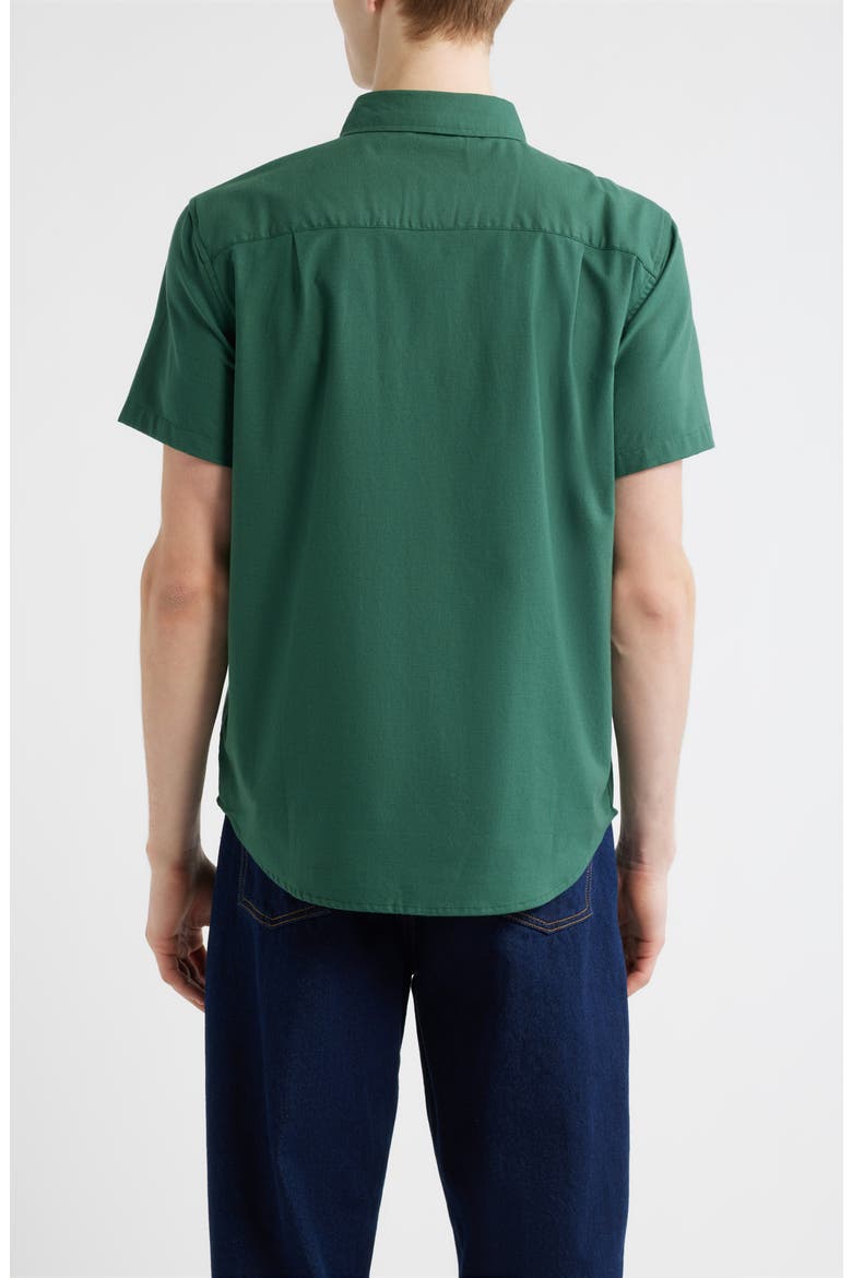 Sanford Short Sleeve Oxford Button-Down Shirt, Alternate, color, PRIMAL GREEN