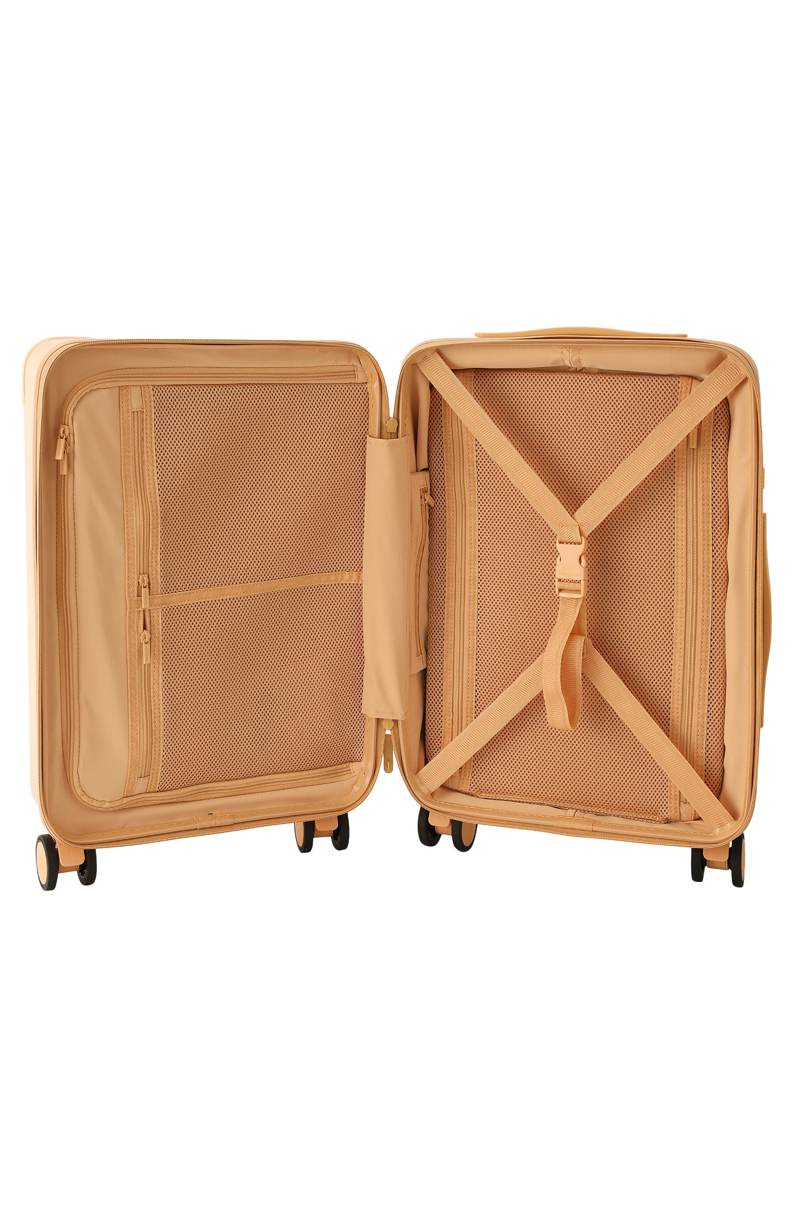 Hedgren Nostos Glossy Spinner Carry-On, Alternate, color, Nectar