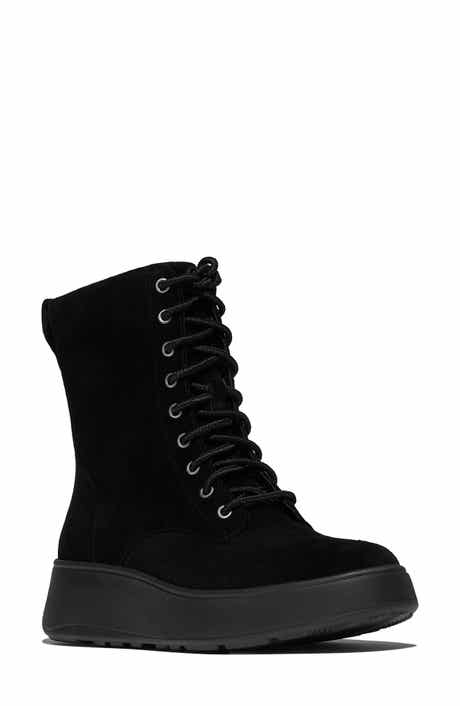 F-Mode Suede Flatform Boot