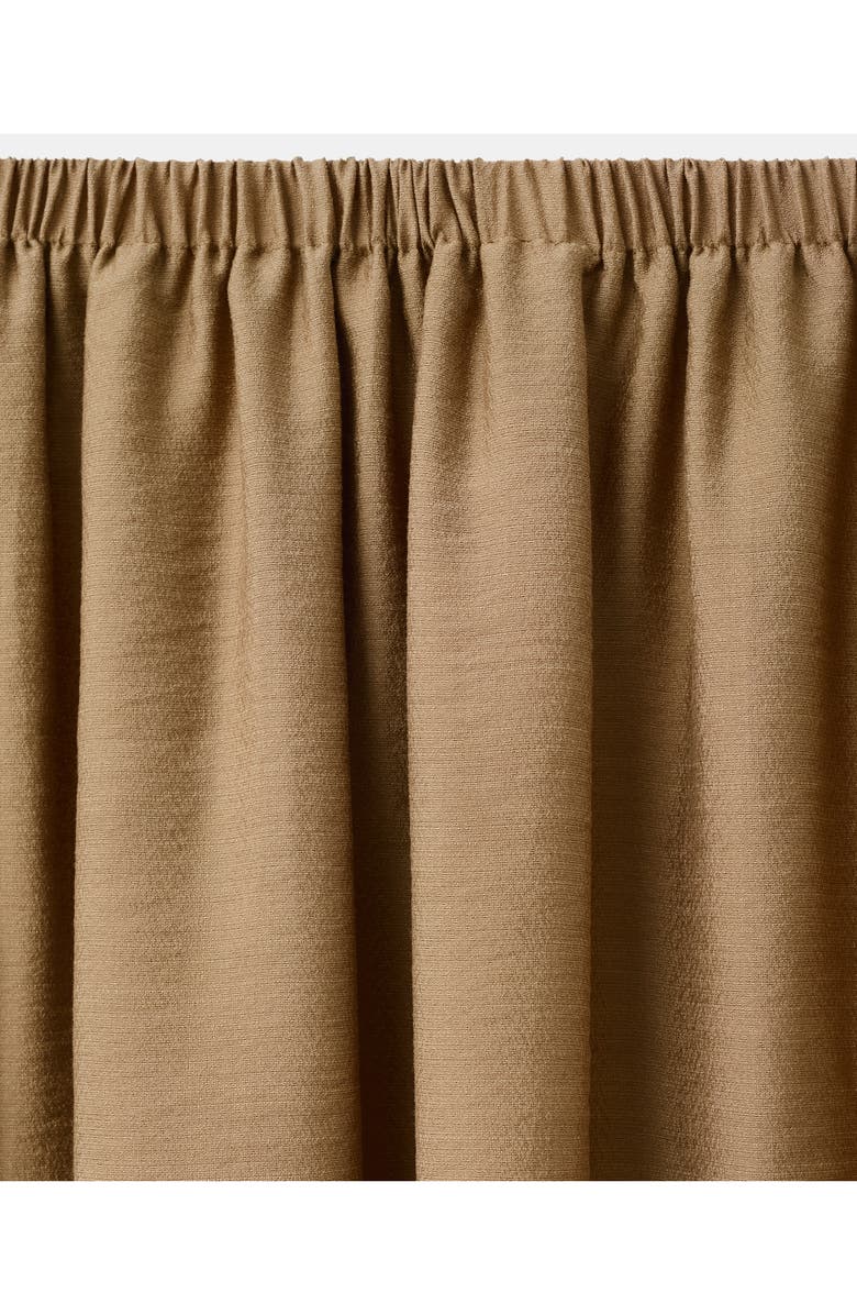 MANGO Gathered A-Line Midi Skirt, Alternate, color, Brown