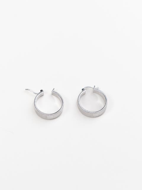 Willa Fluted Hoop Earrings