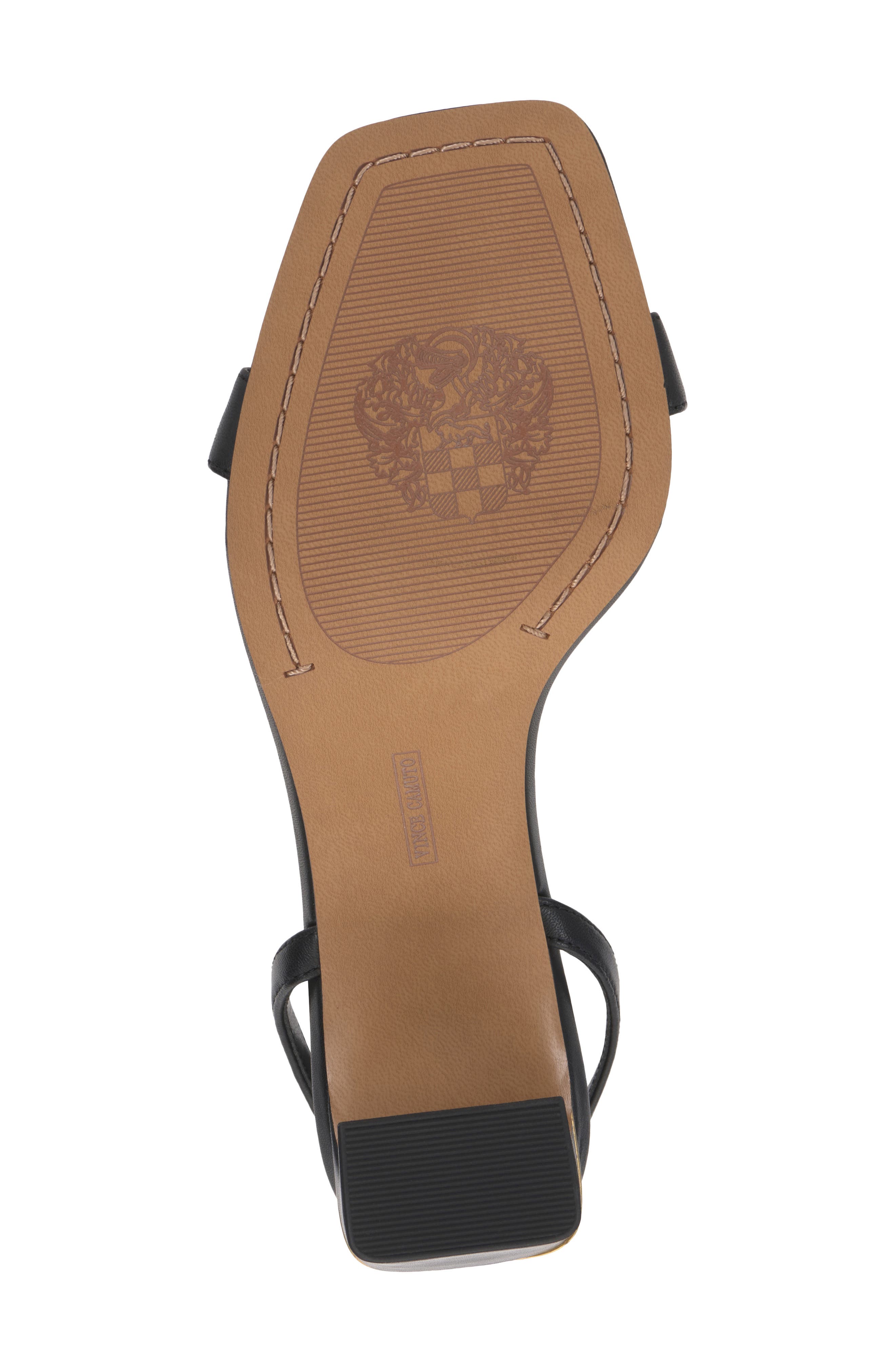 Vince Camuto Hamda Ankle Strap Sandal, Alternate, color, Black