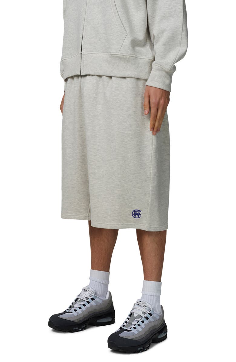 Good For Nothing Baggy Halftone Shorts, Alternate, color, Grey