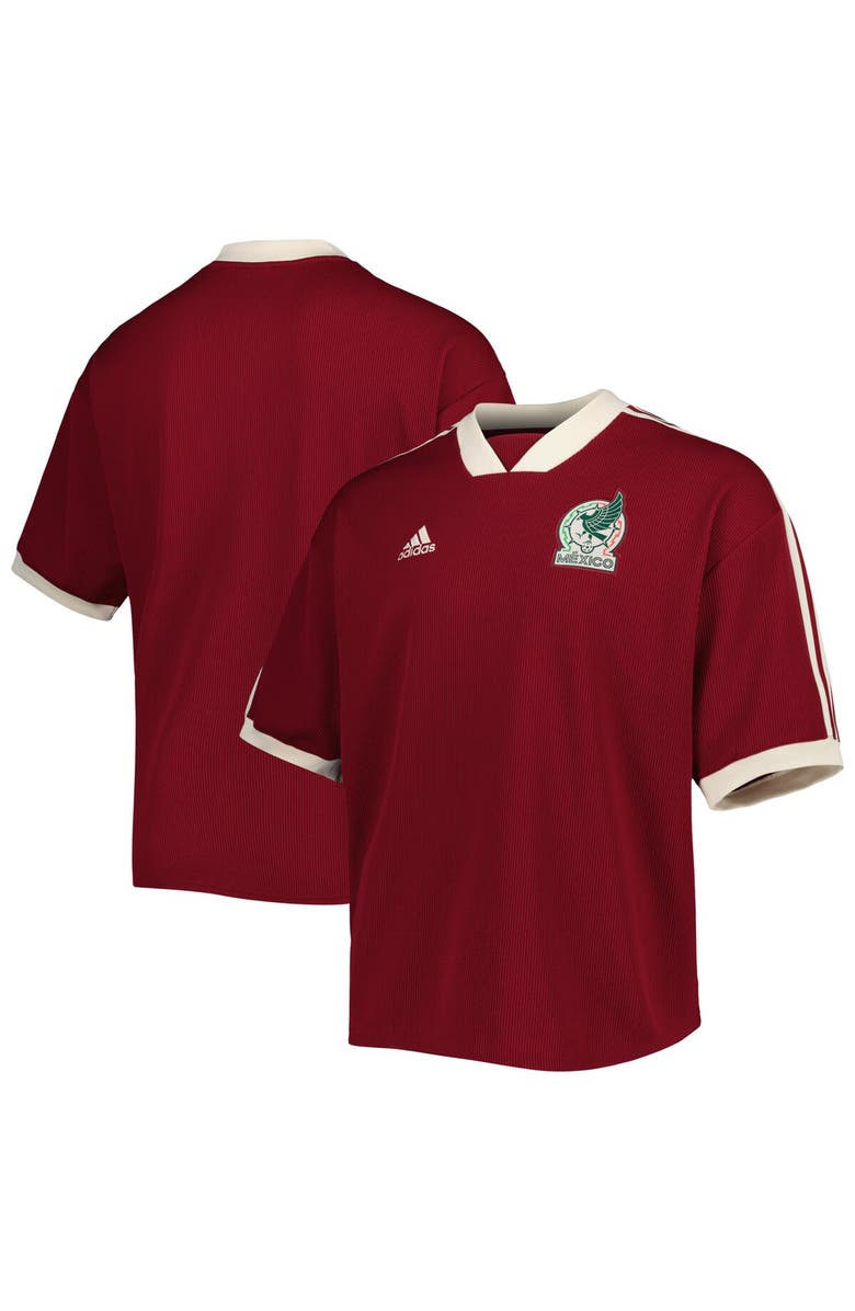 adidas Men's adidas Burgundy Mexico National Team Icon Jersey, Alternate, color,