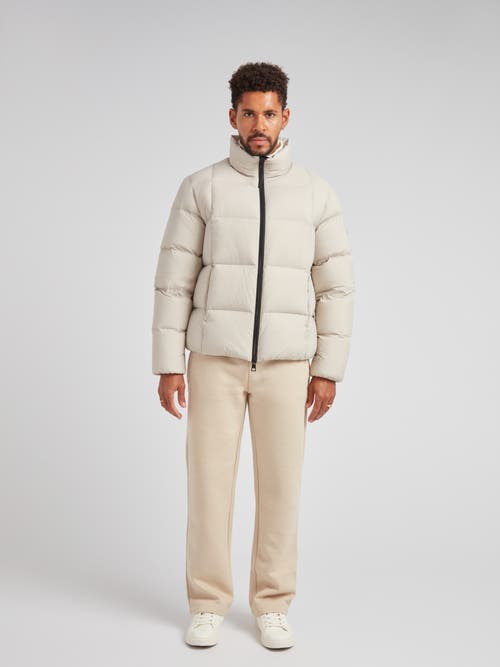 Jack1t Cloud Long Sleeve Puffer Racer Jacket In Neutral